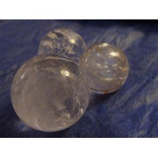 Clear Quartz Spheres (3) 